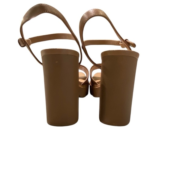 STEVE MADDEN RAYDEN Women's size 11M Brown Platform Sandals with Chunky Heel - Picture 5 of 9